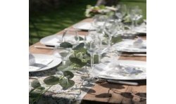 GUIRLANDE DE FEUILLES D'EUCALYPTUS VERT 140 CM