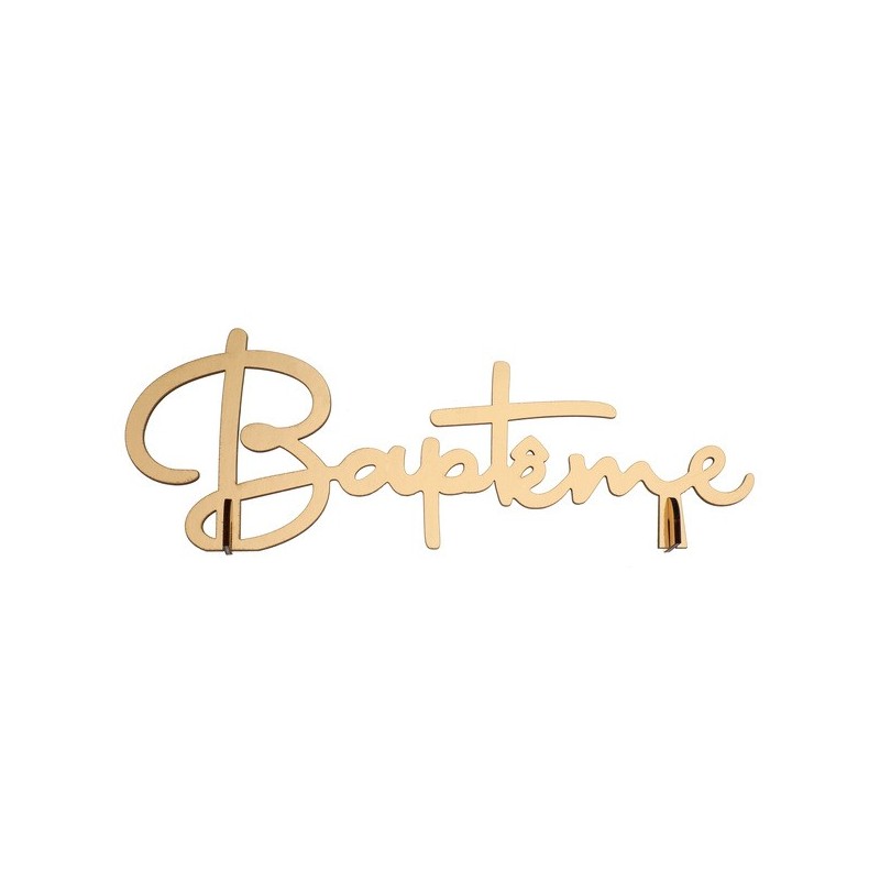 LETTRES BAPTEME OR 27 x 4 x 8 CM LETTRES BAPTEME OR 27 x 4 x 8 CM
