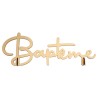 LETTRES BAPTEME OR 27 x 4 x 8 CM