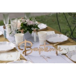LETTRES BAPTEME OR 27 x 4 x 8 CM