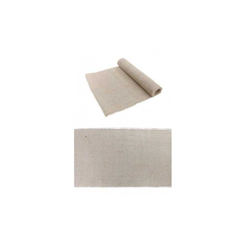 CHEMIN DE TABLE JUTE MAILLE SERREE 29CM X 5M