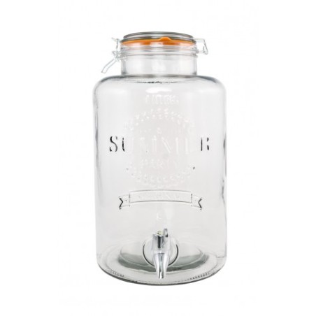 LIMONADIER VERRE 8LITRES 21.5X21.5X36CM