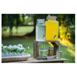 LIMONADIER VERRE 8LITRES 21.5X21.5X36CM