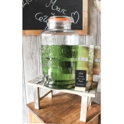 LIMONADIER VERRE 8LITRES 21.5X21.5X36CM