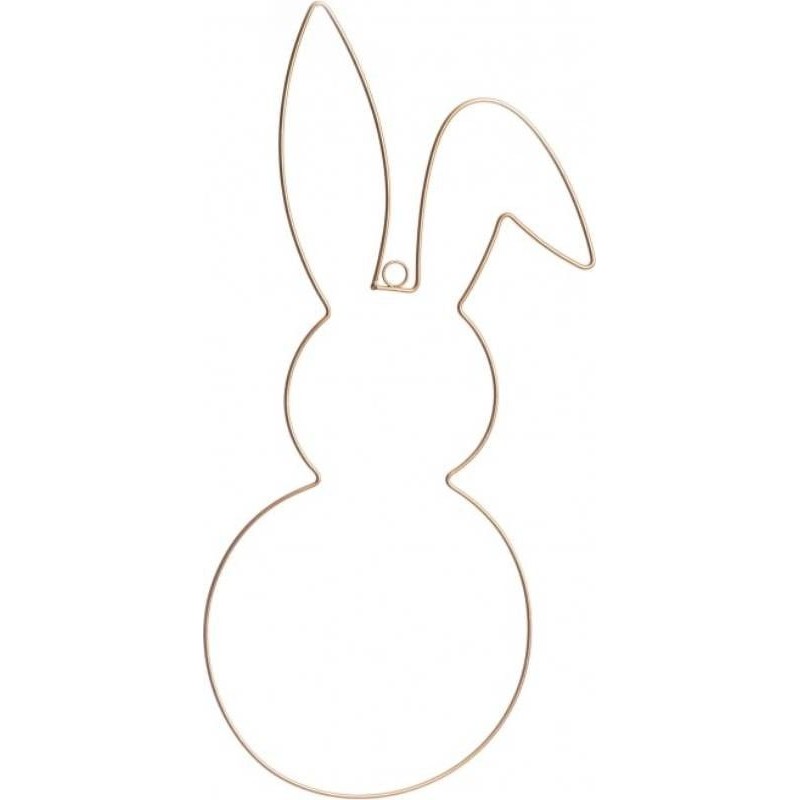 LAPIN METAL DORE A SUSPENDRE 25 CM X 0.4 CM X 59 CM 