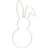 LAPIN METAL DORE A SUSPENDRE 25 CM X 0.4 CM X 59 CM 