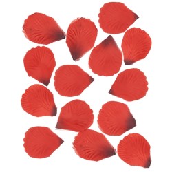 100 PETALES DE ROSE ROUGE EN TISSUS 5 X 5 CM 