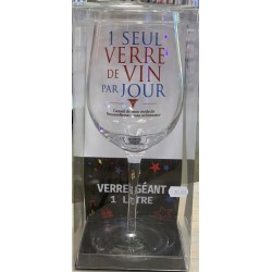 VERRE A VIN XXXL UN SEUL VERRE DE VIN PAR JOUR