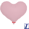 BALLON METALLIQUE COEUR ROSE PASTEL 35 CM 14"