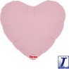 BALLON METALLIQUE COEUR  ROSE   35 CM 14"