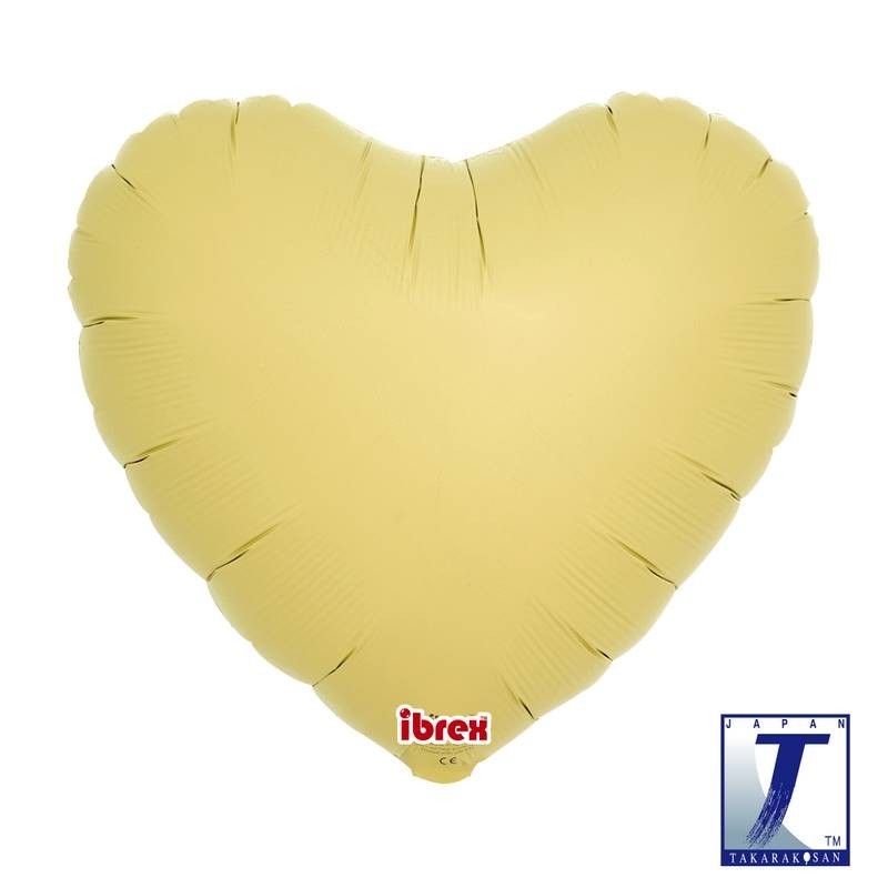 BALLON METALLIQUE COEUR ORANGE PASTEL   35 CM 14" BALLON METALLIQUE COEUR ORANGE PASTEL   35 CM 14"