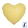 BALLON METALLIQUE COEUR ORANGE PASTEL   35 CM 14" BALLON METALLIQUE COEUR ORANGE PASTEL   35 CM 14"