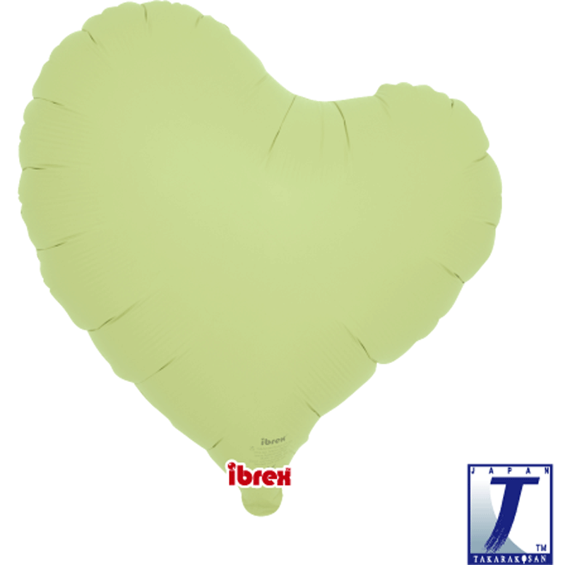 BALLON METALLIQUE COEUR JELLY VERT PASTEL 35 CM 14" BALLON METALLIQUE COEUR JELLY VERT PASTEL 35 CM 14"