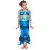 DEGUISEMENT SIRENE BLEU TAILLE 10-12 ANS