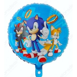 BALLON METALLIQUE SONIC JEU VIDEO 44 CM