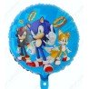 BALLON METALLIQUE SONIC JEU VIDEO 44 CM