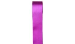 RUBAN SATIN DOUBLE FACE PRUNE 6 MM X 25 M