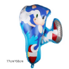 BALLON METALLIQUE SONIC JEU VIDEO FORME PERSONNAGE