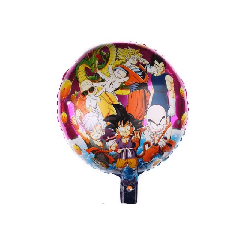 BALLON METALLIQUE ROND  DRAGON BALL Z   45 CM 