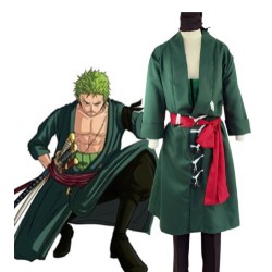 DEGUISEMENT RORONOA ZORO ONE PIECE  VERT 2 ANS APRES TAILLE L