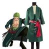 DEGUISEMENT RORONOA ZORO ONE PIECE VERT 2 ANS APRES TAILLE M