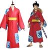 DEGUISEMENT LUFFY ONE PIECE KIMONO ORANGE TAILLE M