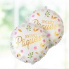 BALLON METALLIQUE JOYEUSES PAQUES 35CM