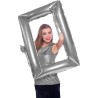 BALLON METALLIQUE POUR PHOTOBOOTH CADRE PHOTO ARGENT 85 X 60 CM