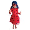 DEGUISEMENT FILLE LADYBUG MIRACULOUS ROBE TUTU + MASQUE TAILLE 5-8 ANS 