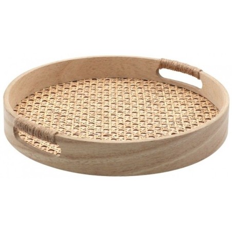 PLATEAU ROND CANNAGE DIAMETRE 30 CM X 4.5 CM DE HAUTEUR 