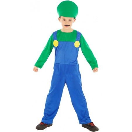 DEGUISEMENT PLOMBIER VERT TAILLE 128 CM 