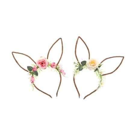 SERRE-TETE LAPIN AVEC FLEURS MODEL ASSORTIS 