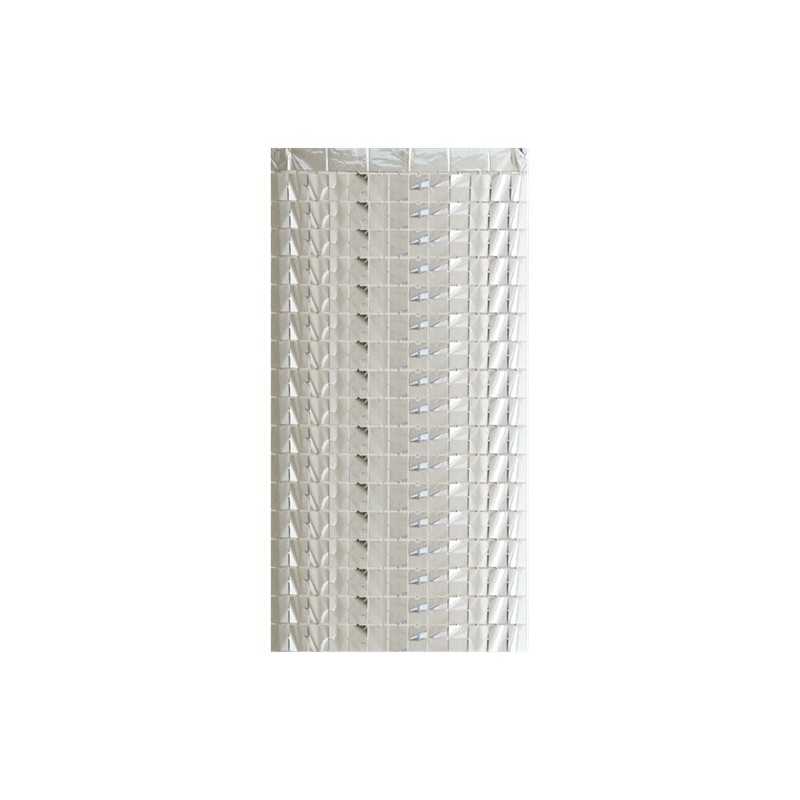 RIDEAU MURAL ARGENT 100 X 200 CM 