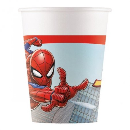 8 GOBELETS SPIDERMAN 200 ML 