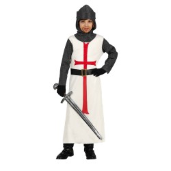 DEGUISEMENT ENFANT CHEVALIER CROISE TEMPLIER TAILLE 5-6 ANS