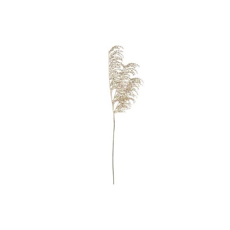 BRANCHE DE PAMPA PAILLETTES CHAMPAGNE 75 CM 