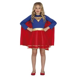 DEGUISEMENT FILLE SUPER HEROINE GIRL TAILLE 3-4 ANS 