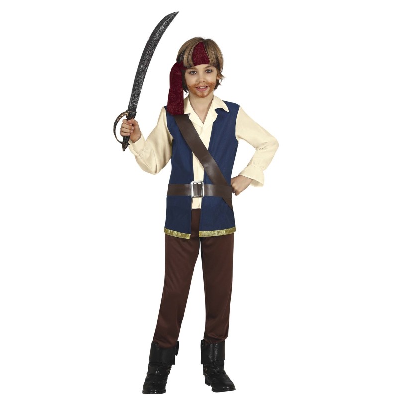 DEGUISEMENT ENFANT PIRATE BLEU TAILLE 3-4 ANS DEGUISEMENT ENFANT PIRATE BLEU TAILLE 3-4 ANS