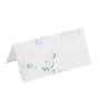 10 MARQUE-PLACES SAUGE GREEN BLANCS VERT SAUGE ET OR 8 X 4 CM 