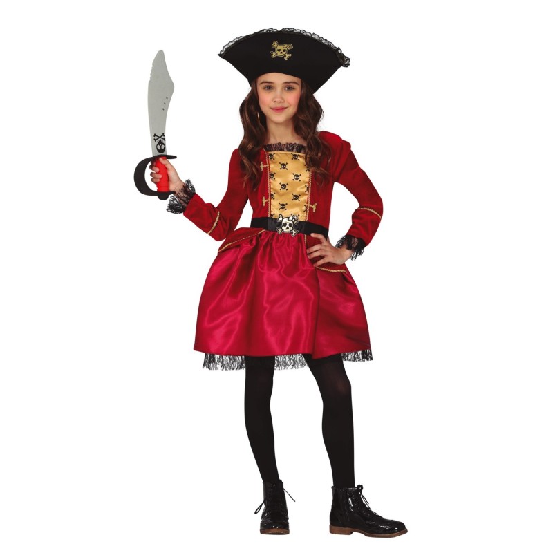 DEGUISEMENT ENFANT FILLE  PIRATE  TAILLE 3-4 ANS 