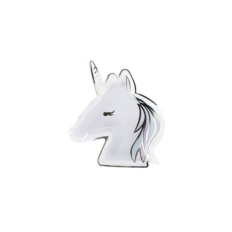 16 SERVIETTES LICORNE PASTEL ET OR 32.5 X 30.5 CM 