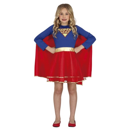 DEGUISEMENT FILLE SUPER HEROINE GIRL TAILLE 5-6 ANS 