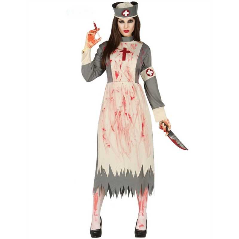 DEGUISEMENT INFIRMIERE RETRO ZOMBIE TAILLE M