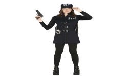DEGUISEMENT FILLE POLICE SWAT TAILLE 14-16 ANS 