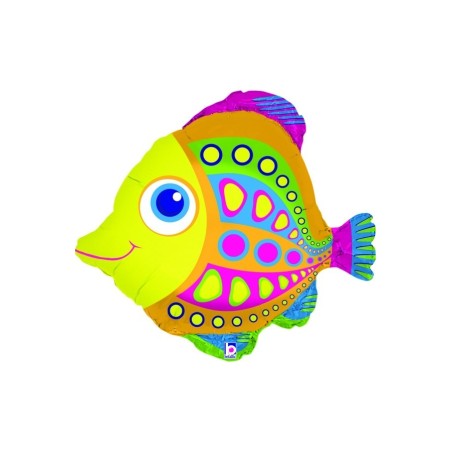 BALLON METALLIQUE POISSON  56 CM 