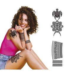 TATOUAGES FLEURS NOIRES TRIBAL