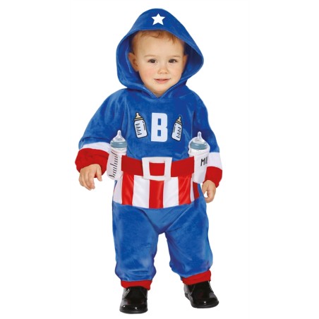 DEGUISEMENT BEBE CAPTAIN MILK AMERICA  TAILLE 12-18 MOIS