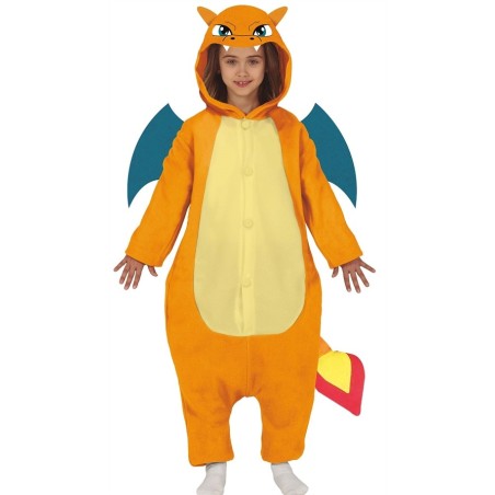 DEGUISEMENT ENFANT  DRAGON ORANGE TAILLE 5-6 ANS