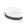 CHAPEAU BORSALINO BLANC ANNIVERSAIRE 40 ANS 