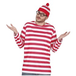 DEGUISEMENT OU EST CHARLY KIT MAILLOT LUNETTES ET BONNET TAILLE UNIQUE ADULTE